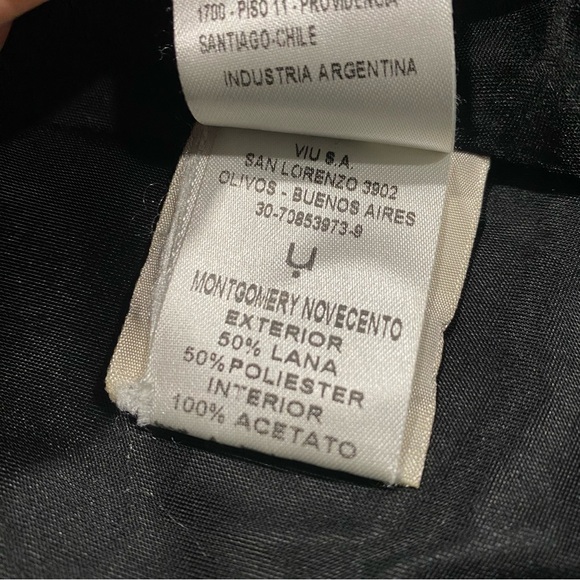 Wool blend winter coat toggle button and zip up closure - Picture 7 of 10